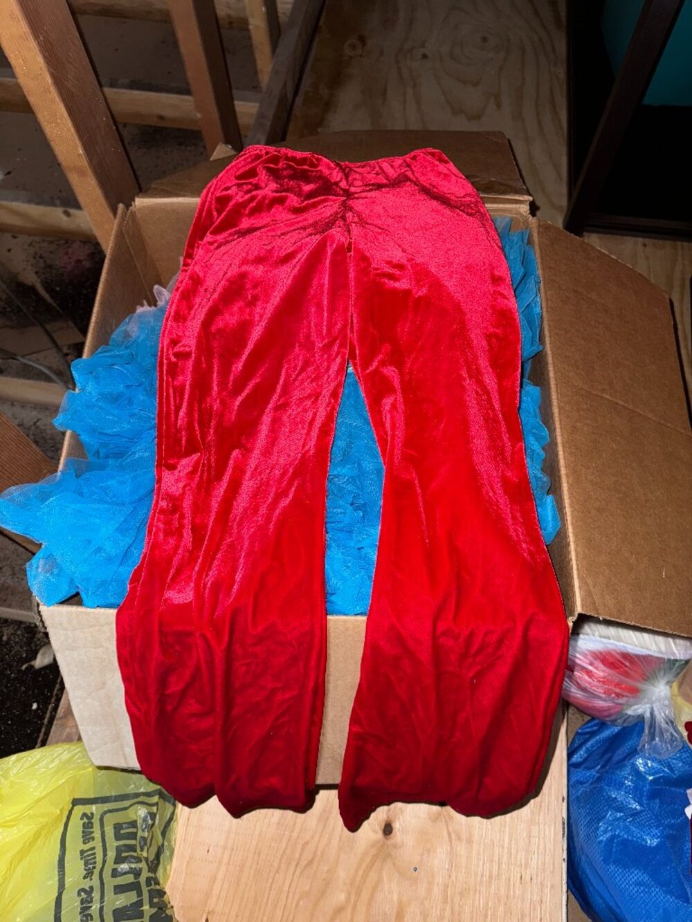 5 Red Velvet Flare Pants-LC-Dansco